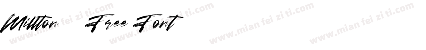 Millton – Free Font字体转换